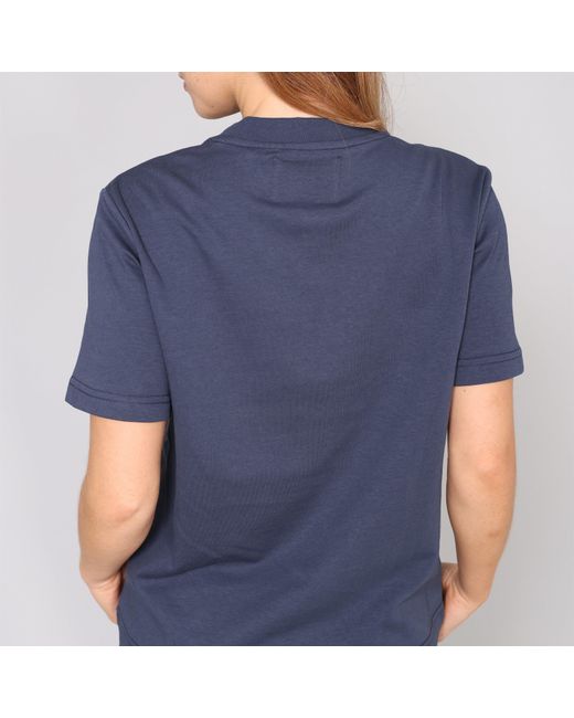 Blank Essentials Blue Tokyo Cotton Short Sleeve Oversized Fit T-Shirt