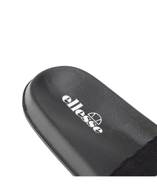 Ellesse Black Laxxes Water Resistant Pool Sliders for men