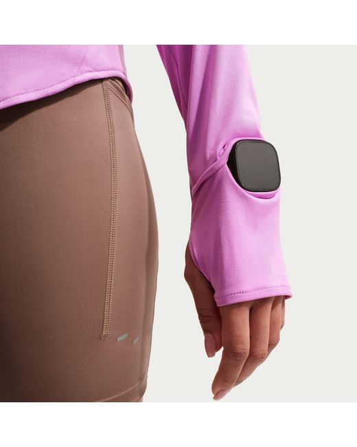 Nike Purple Swift 1/4-Zip Running Top