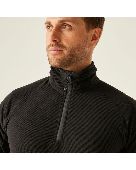 Regatta Black Navigate Half-Zip Fleece for men