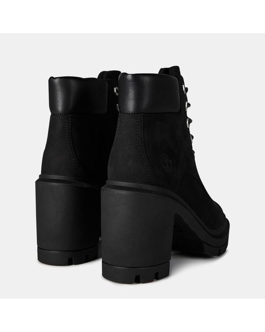 Timberland Black Allington Lace-Up Heeled Boots