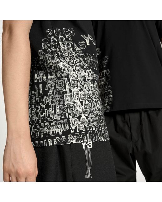 Y-3 Black Gfx T-Shirt for men