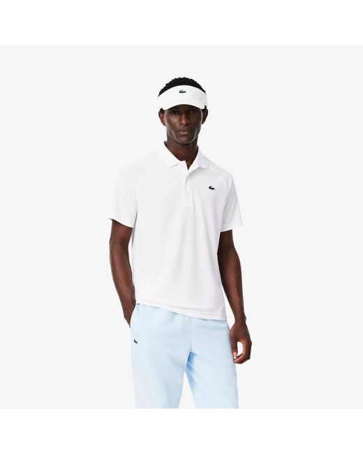 Lacoste White Logo Polo Shirt for men