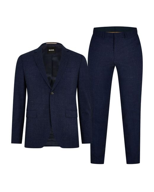 Boss Blue H-Reymond-2Pcs-224 Suit for men