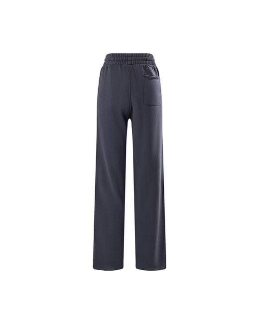 Gym King Blue Reset High Waisted Cotton Open Hem Joggers