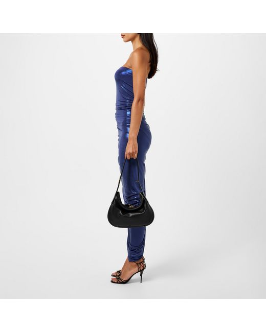 Norma Kamali Blue Strapless Diana Maxi Dress
