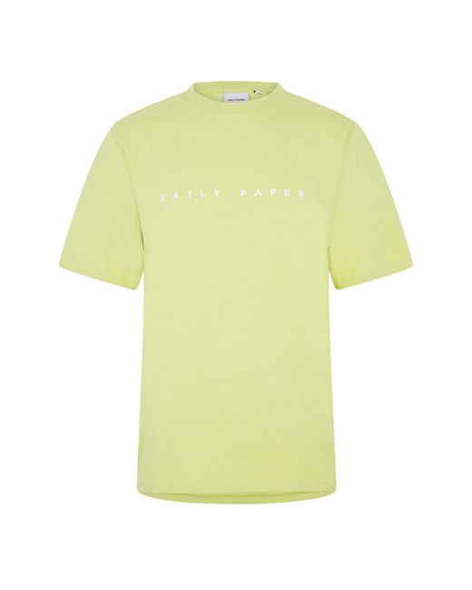 Daily Paper Yellow Alias Logo T Shirt for men