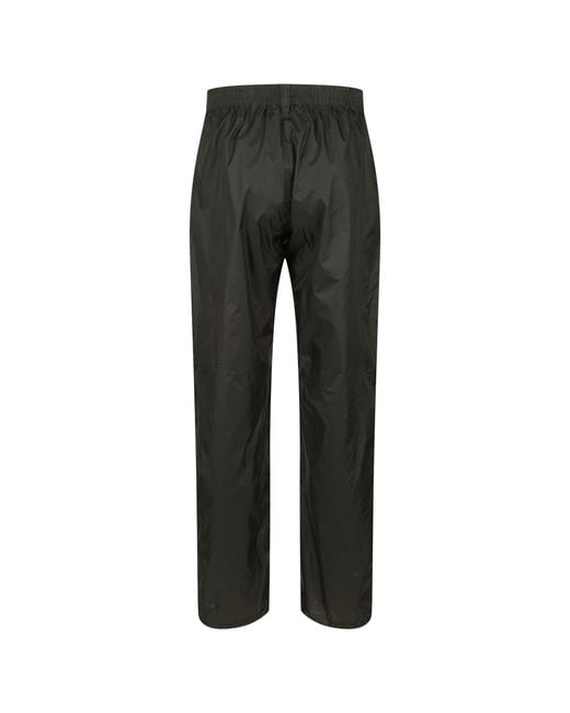 Regatta Black Pack It Waterproof Overtrousers for men