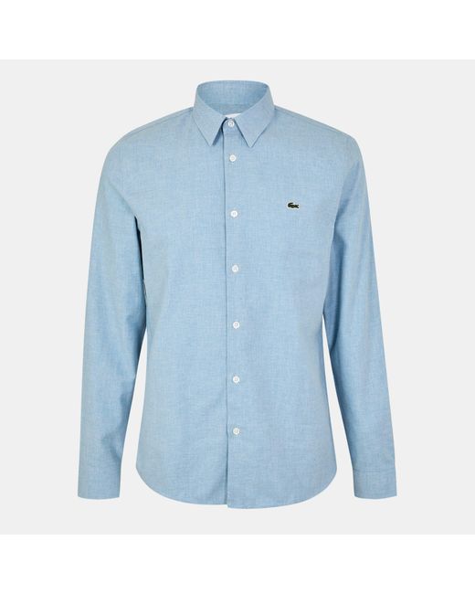 Lacoste Blue Long Sleeve Plain Shirt for men