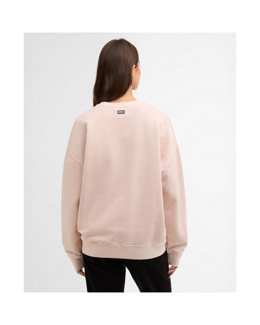 Barbour Pink Crew Sweatshirt