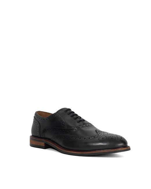 Dune Black Baltics Leather Brogues for men