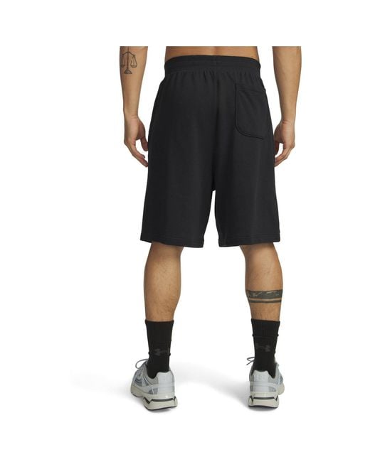 Under Armour Black Fleece Jogger Shorts for men