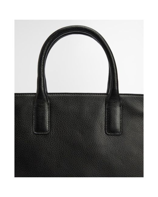 Barbour Black Birch Leather Tote Bag