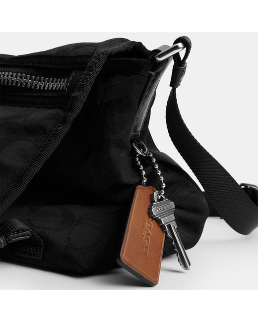 COACH Black Lane Messenger Bag