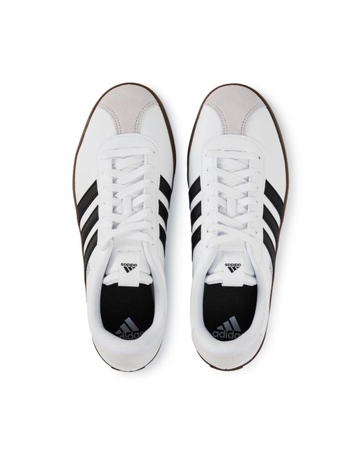 Adidas White Vl Court 3.0 Shoes for men