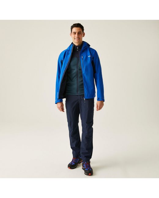 Regatta Blue Birchdale Ii Isotex 15000 Breathable Long Sleeve Waterproof Jacket for men