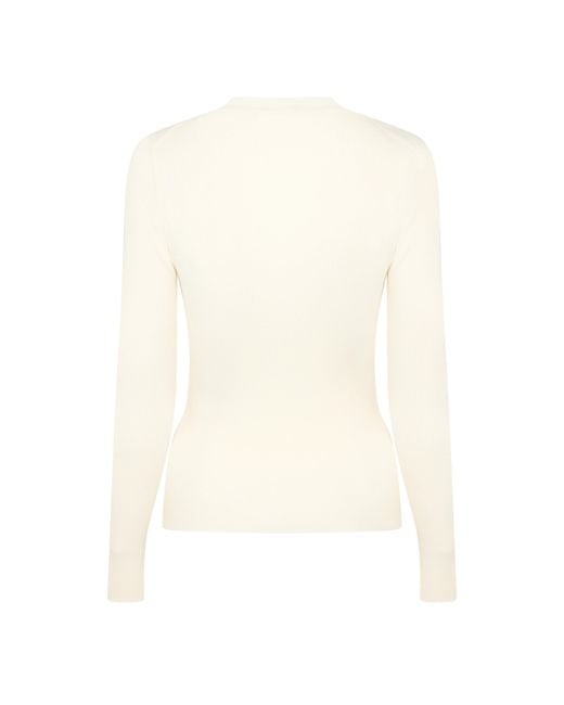 Boss White Feskiera Long Sleeve T-Shirt