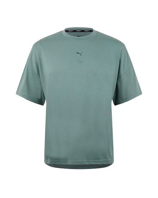 PUMA Green Hyrox City Short-Sleeve Performance Gym Top