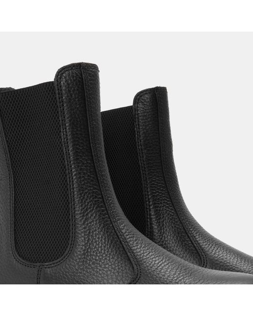 Dr. Martens Black 2976 Hi Milled Nappa Chelsea Boots