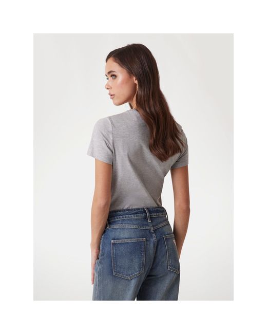 Guess Gray Short Sleeve Crew Neck Original Slim Fit T-Shirt