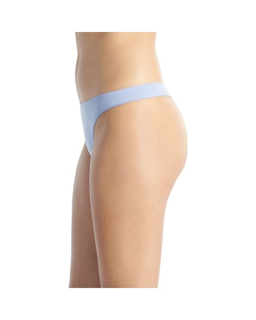 Adidas Blue Low Rise Thong 3Pk
