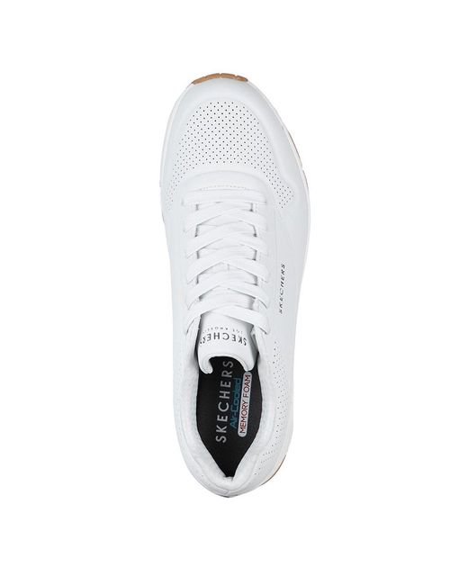 Skechers White Uno Stand On Air Trainers for men