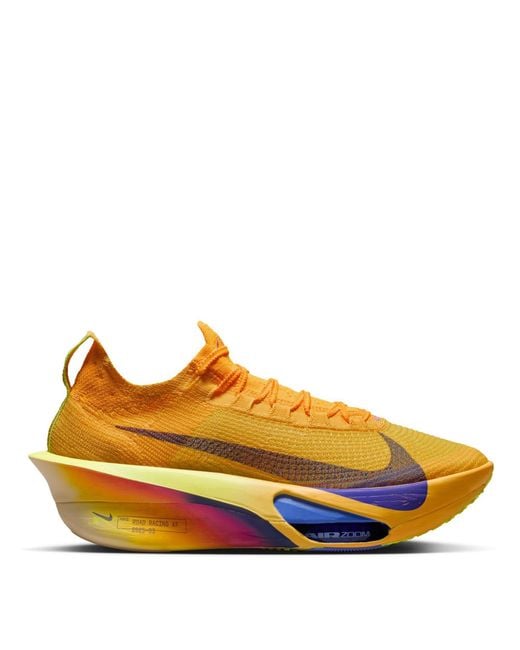Nike Yellow Zoomx Alphafly 3 Running Shoes for men