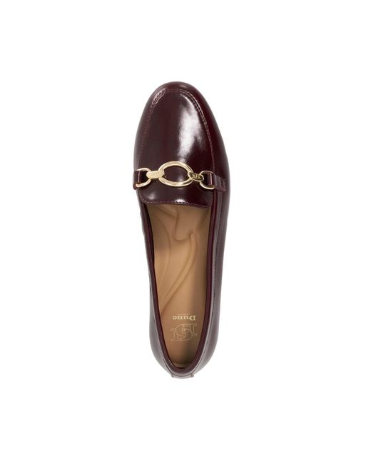 Dune Red Gladia Loafers