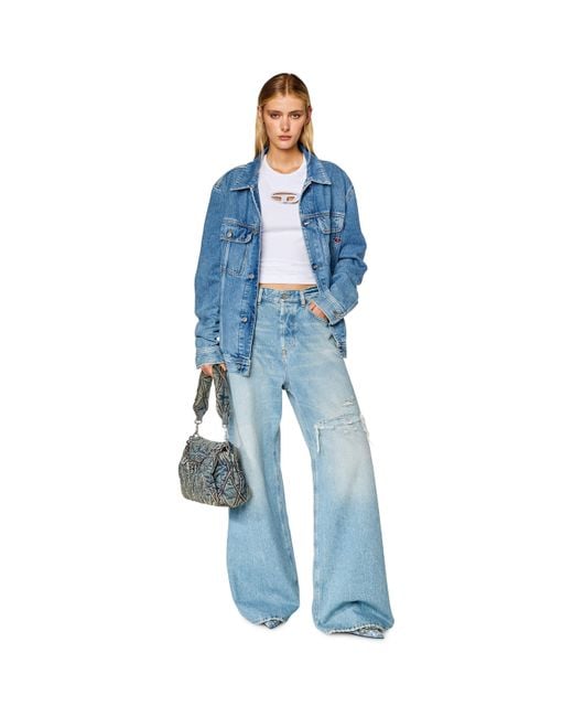 DIESEL White T-angie Oval D T-shirt
