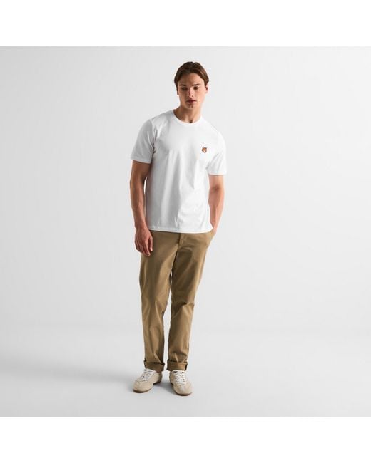 Maison Kitsuné White Fox Hood T-Shirt for men
