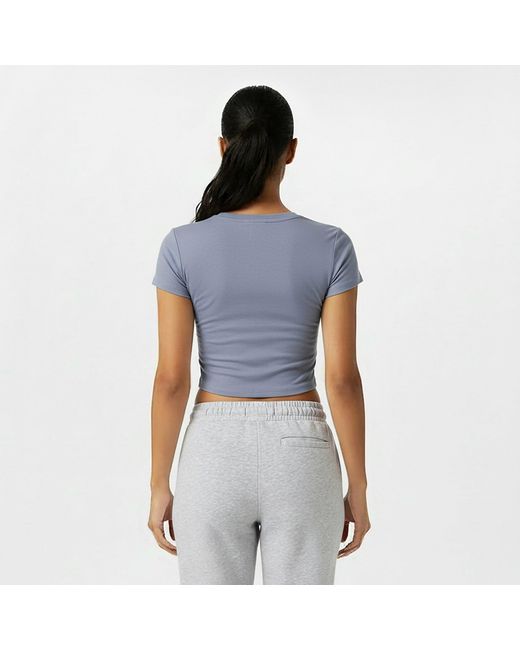 Jack Wills Blue Cropped Baby Tee Ladies