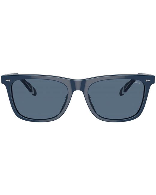 Polo Ralph Lauren Blue Rectangle Sunglasses for men