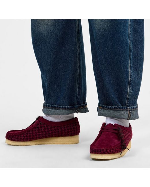 Clarks Red Wallabee Twd Moc Toe Formal Shoes