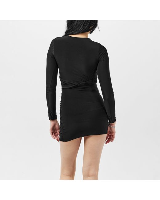 Missy Empire Black Slinky Cut Out Dress