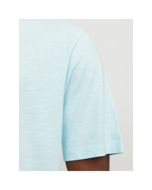 Jack & Jones White And Crew Neck Regular Fit T-Shirt for men
