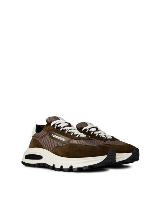 DSquared² Brown Run Ds2 Trainers for men