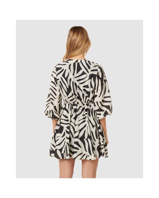Forever New Black Alicia Rope Tie Mini Dress