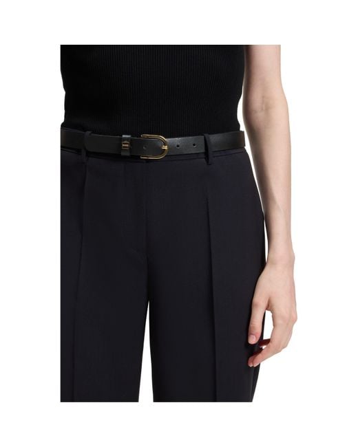 Boss Blue Tilunah Straight Leg Trousers