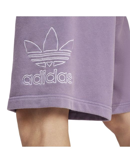 Adidas Originals Purple Jersey Jogger Shorts for men