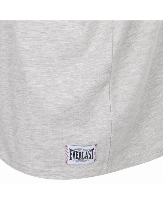 Everlast Gray Cotton Short Sleeve Crew Neck T-Shirt for men