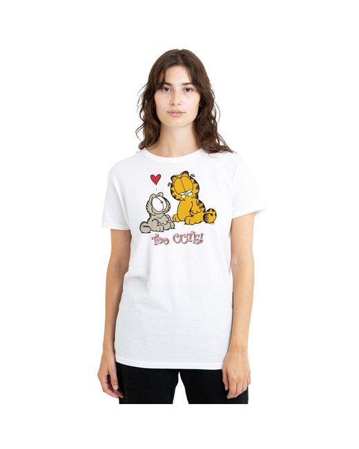 Garfield White Too Cute T-Shirt