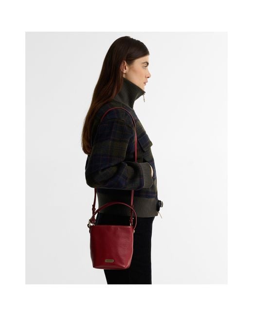 Barbour Red B.Li Cedar Min Leath Ld64