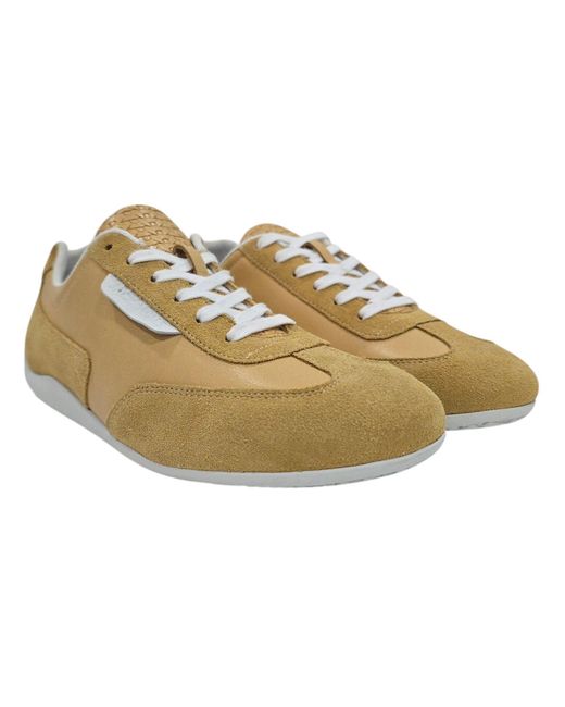 Jack Wills Natural Jw Yosemite Suede Lace Up Low-Top Trainers