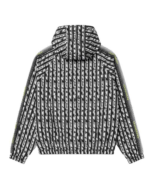 Lacoste Black Oversized Hooded Track Jacket