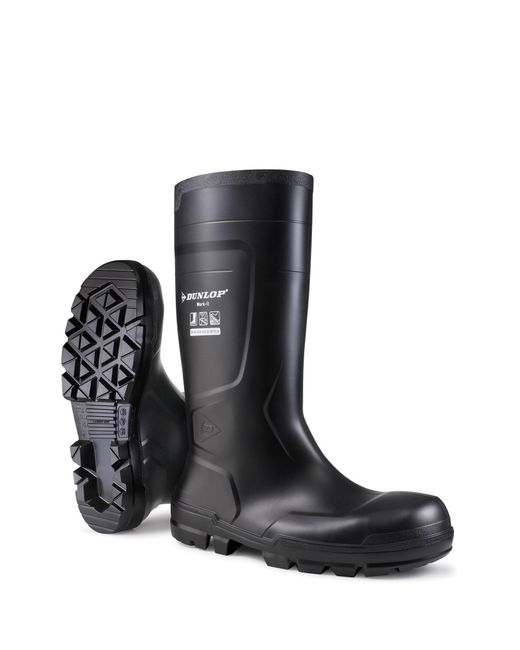 Dunlop Black Work-it Full Safety Wellington