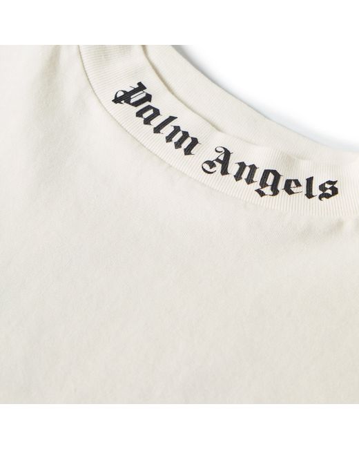 Palm Angels White Crop Top