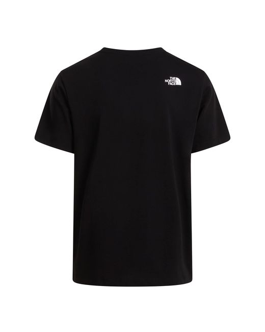The North Face Black Regular Fit Short Sleeve T-Shirt for men