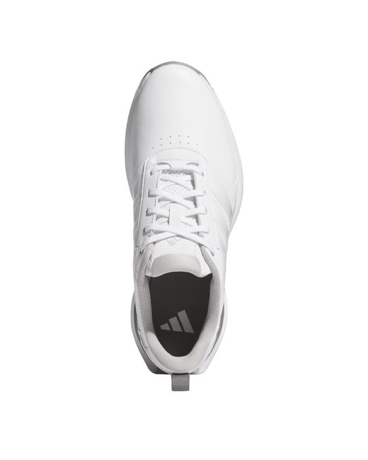 Adidas White Spiked Golf Shoes for men