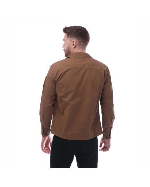 C P Company Brown Overshirt for men