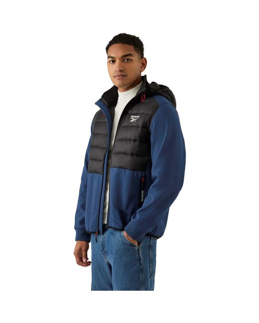 Reebok Blue Water-Resistant Rain Anorak for men